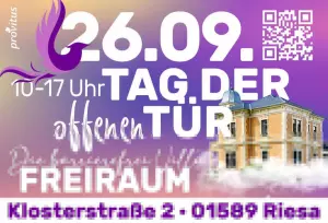 FREIRAUM – die barrierefreie Villa auf der Klosterstraße 2 in Riesa. Wir laden alle Interessierten h