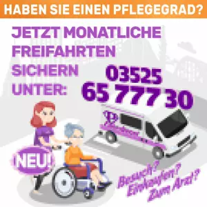 Haben Sie oder ein Bekannter einen Pflegegrad?! Dann nutzen Sie jetzt die Gelegenheit von Freifahrte