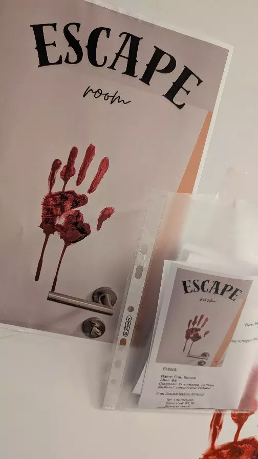 Heute wurde unser Pflegekabinett zum Escape Room 🚑💜 Unsere Azubis mussten i ...